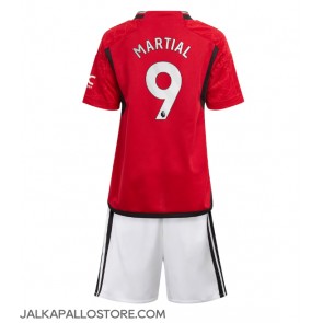 Manchester United Anthony Martial #9 Kotipaita Lapsille 2023-24 Lyhythihainen (+ shortsit)